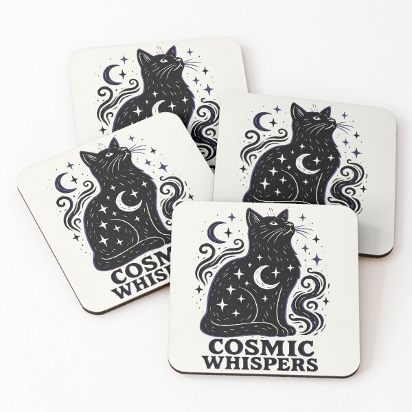 Item preview, Cosmic Whispers Celestial Cat designed and sold by MysticArtisan.
