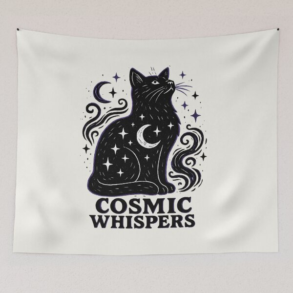 Item preview, Cosmic Whispers Celestial Cat designed and sold by MysticArtisan.