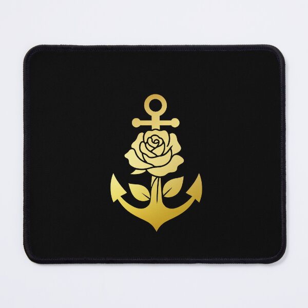 Item preview, Golden Anchor & Rose – Nautical Romance designed and sold by Evolvity.