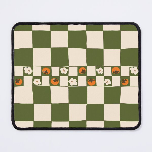 Item preview, Persimmon Flower Checker Pattern designed and sold by cozypersimmon.