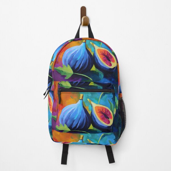 Item preview, Ripe Figs in Vivid Color - Whole and Sliced Fruit with Bright Colors Bold Abstract Background designed and sold by OlfactoART Studio.