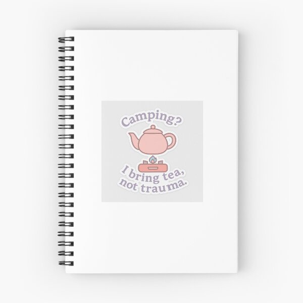 Item preview, Funny Camping Sticker – Pink Teapot Design for Introverts designed and sold by Blush & Grit .