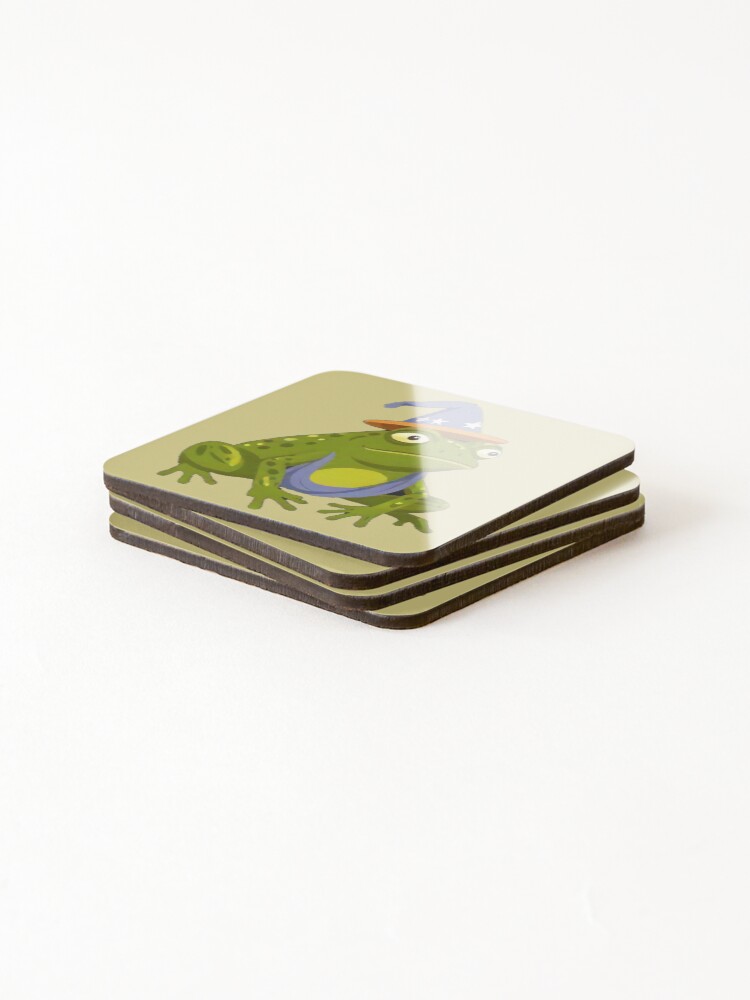 Thumbnail 4 of 5, Coasters (Set of 4), Wizard Frog designed and sold by Rislam.