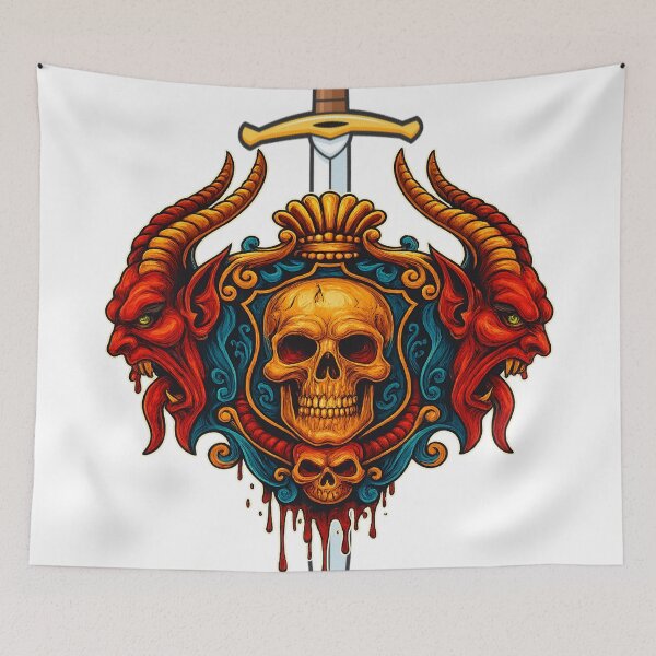 Item preview, Pierced Skull designed and sold by TATTOO-DESIGN.