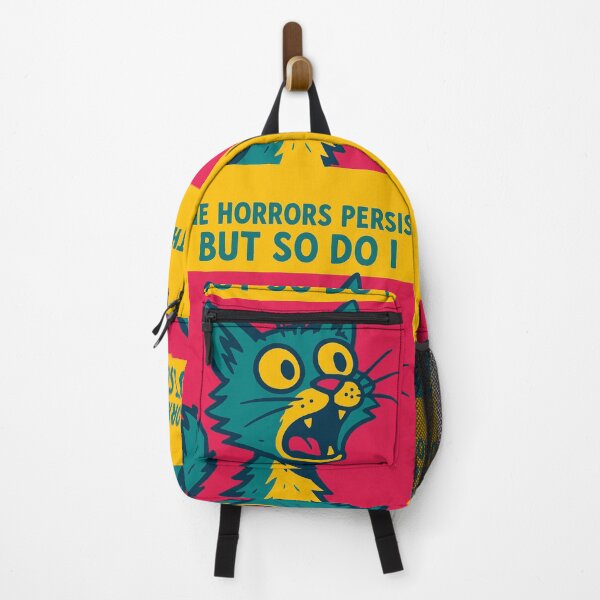 Item preview, The horrors persist but so do I cat pop art designed and sold by OpenArt.