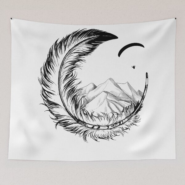Item preview, Paraglide. Feathers Sky. designed and sold by tabemisa.
