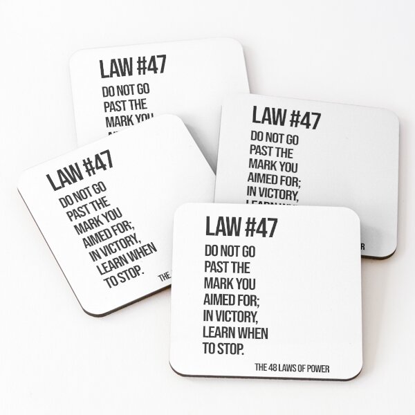 Item preview, Law 47 Poster – 48 Laws of Power designed and sold by Enea Kelo.
