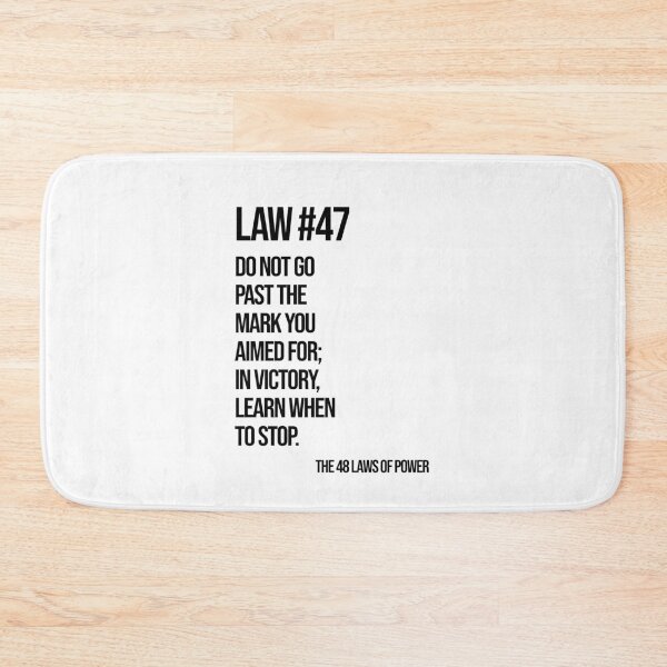 Item preview, Law 47 Poster – 48 Laws of Power designed and sold by Enea Kelo.