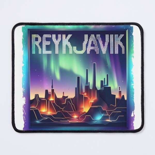 Item preview, Reykjavik Aurora Gridscape Premium Cool Trendy Best Gift Reloaded Amalgamation Grad Legacy designed and sold by Imaginarium of Chaos falcon88 .