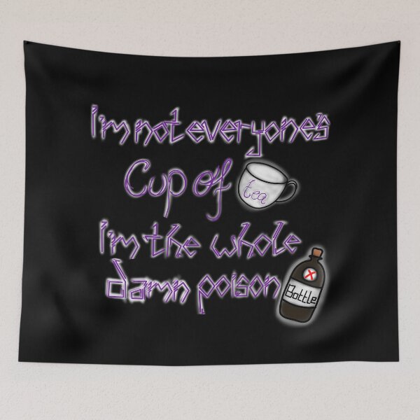 Item preview, Not Everyone’s Cup of Tea – Bold Handwritten Glow Quote Design designed and sold by THE JAVE STUDIOS.