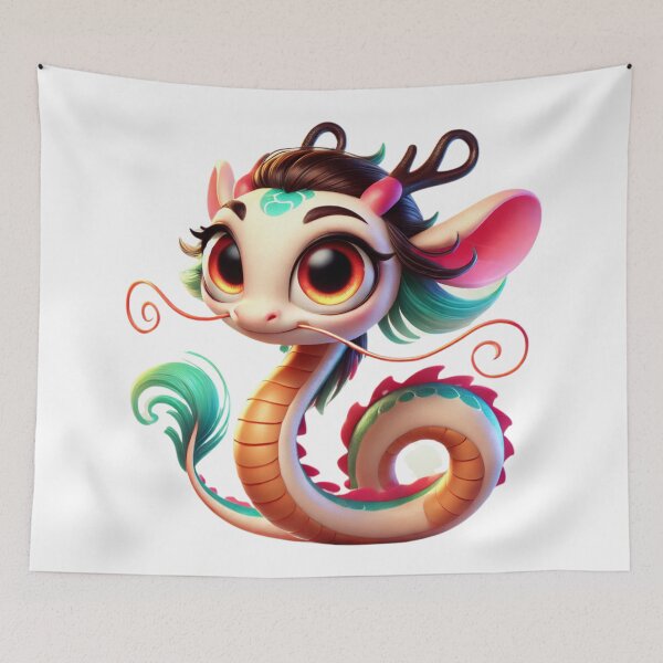 Item preview, Adorable Chinese Dragon Girl designed and sold by Sillytoe.