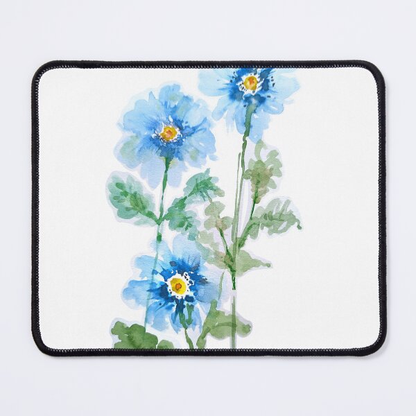 Item preview, Blue Flowers, Watercolor designed and sold by Kara Draws.