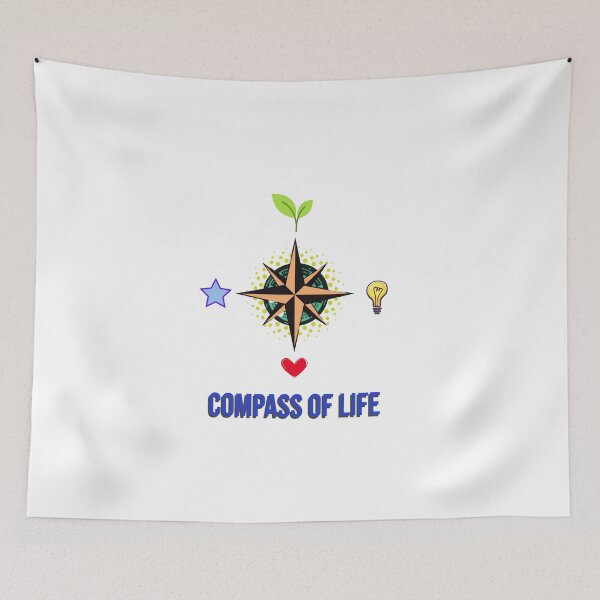 Item preview, The Compass of Life – Navigate with Heart & Vision designed and sold by ELVIN DESIGNS.