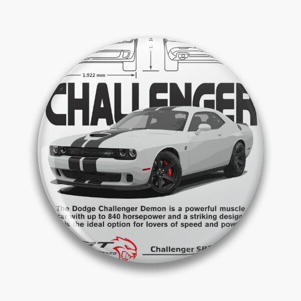 Item preview, Vintage Classic Car Dogge Chalienger SRT designed and sold by PrintCarClub.