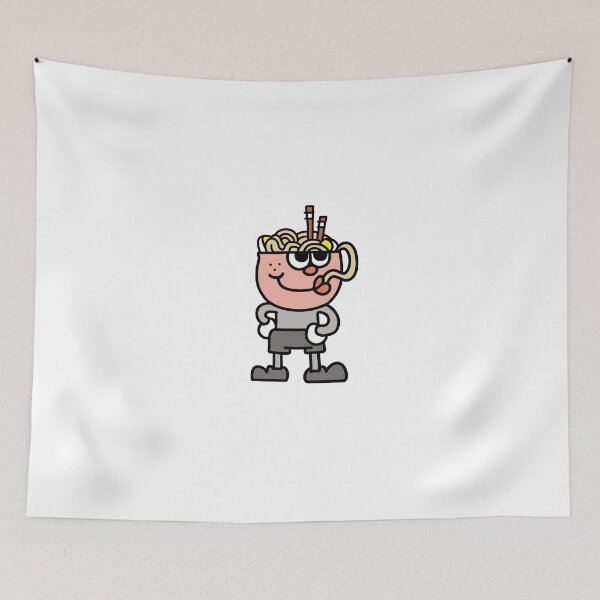 Item preview, Ramenhead – Retro Cartoon Noodle Brain designed and sold by hoggylorente.