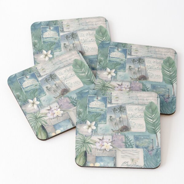 Artikelvorschau, Vintage Hawaiian Scrapbook Seite 7 entworfen und verkauft von J Marielle Designs.