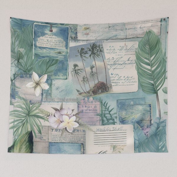Artikelvorschau, Vintage Hawaiian Scrapbook Seite 7 entworfen und verkauft von J Marielle Designs.