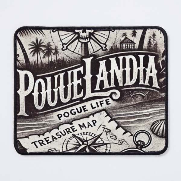 Item preview, Pogue Landia Treasure Map Adventure Art designed and sold by IndianShopper.
