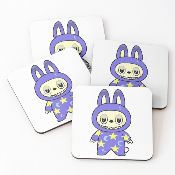 Item preview, Sleepy Labubu Sticker – Dreamy Stars & Moons Night Suit | Kawaii Collectible-Inspired designed and sold by BlushPastelMuse.