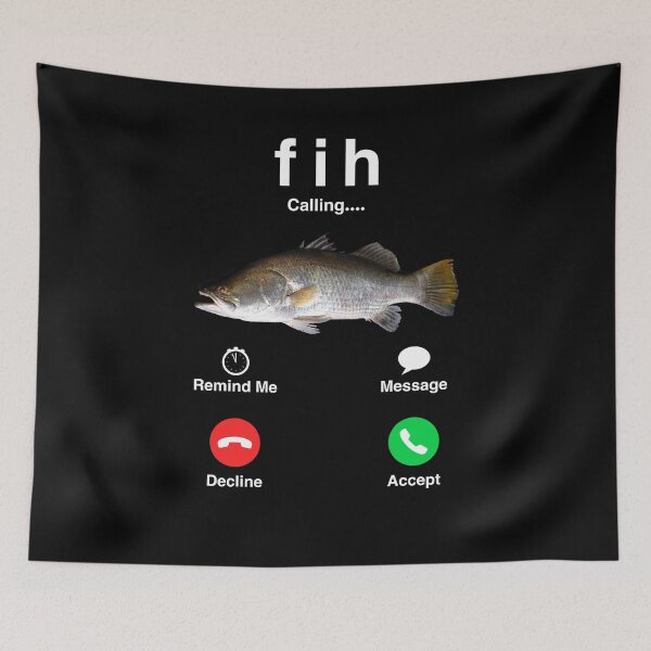 Item preview, Fih Calling Remind me Message Decline Accept Phone Call Fish – Fih Incoming Call Meme designed and sold by tigger shop.