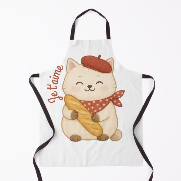 Item preview, Cute French cat Je t'aime designed and sold by YnMstudio25.
