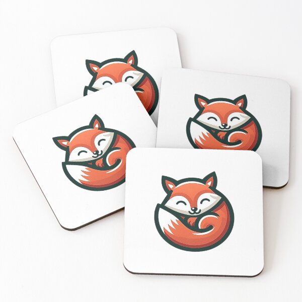 Item preview, Cute Minimal Fox Logo Design designed and sold by Nucleus9.