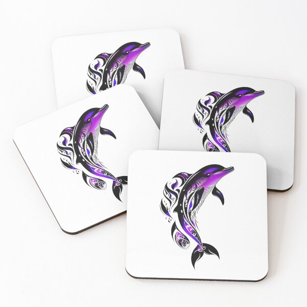 Item preview, Dolphin Abstract Art - Purple designed and sold by StefAnimal.