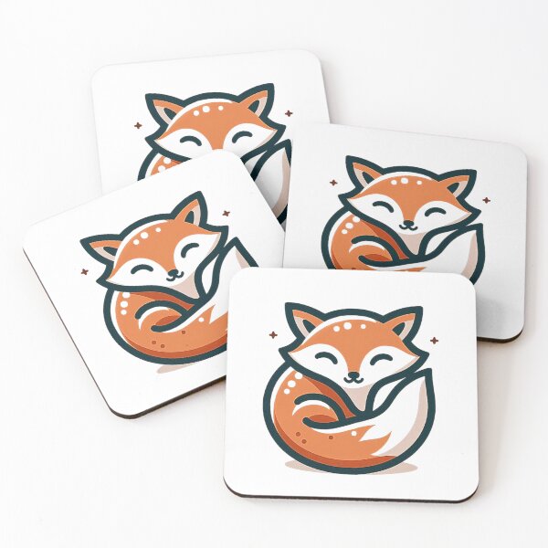 Item preview, Cute Minimal Fox Logo Design designed and sold by Nucleus9.