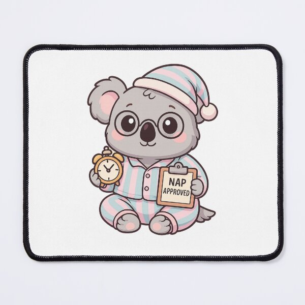 Item preview, Kawaii Rest Reminder Koala – Cute Self-Care Sticker designed and sold by Tenpercentluck.