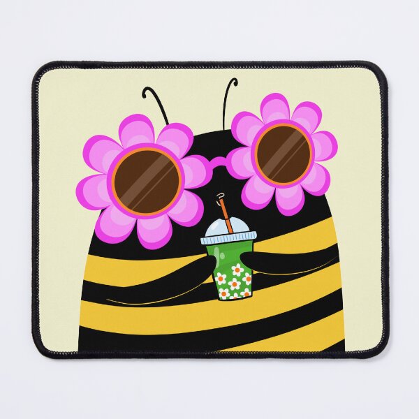 Item preview, Cute bee with boba tea designed and sold by poket.piktures.