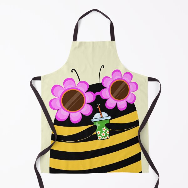 Item preview, Cute bee with boba tea designed and sold by poket.piktures.