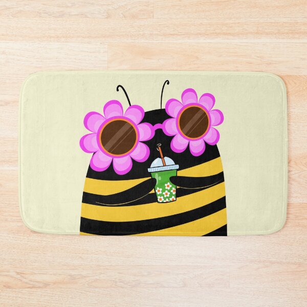 Item preview, Cute bee with boba tea designed and sold by poket.piktures.