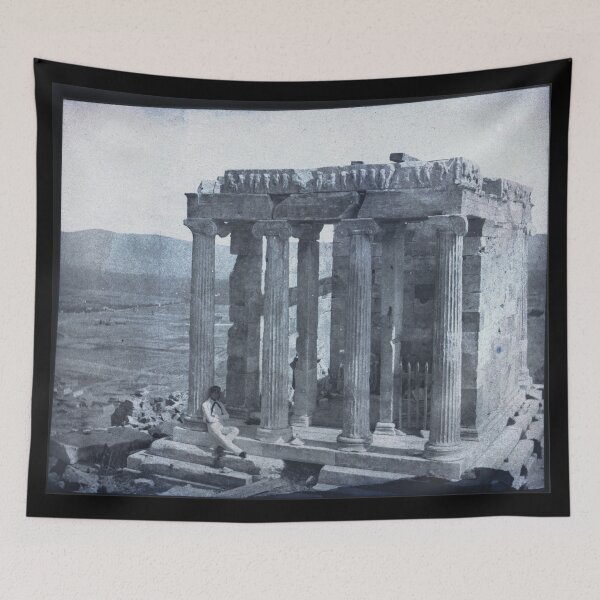 Item preview, Temple of Wingless Victory, Athenian Acropolis Antique Photograph designed and sold by WillowNox7.