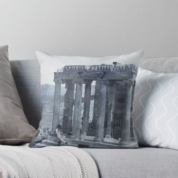 Item preview, Temple of Wingless Victory, Athenian Acropolis Antique Photograph designed and sold by WillowNox7.