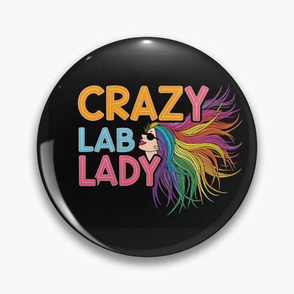 Item preview, Crazy Lab Lady - Rainbow Hair Scientist Design designed and sold by asliberry.