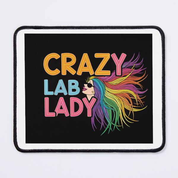 Item preview, Crazy Lab Lady - Rainbow Hair Scientist Design designed and sold by asliberry.