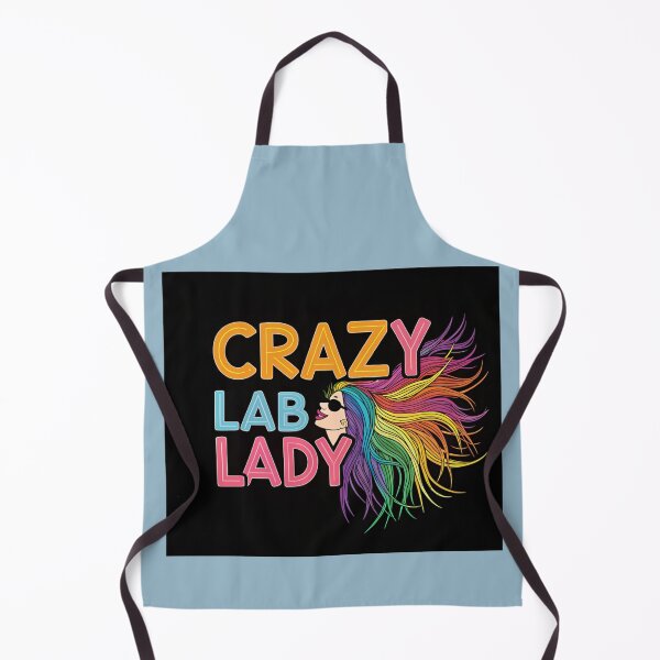 Item preview, Crazy Lab Lady - Rainbow Hair Scientist Design designed and sold by asliberry.