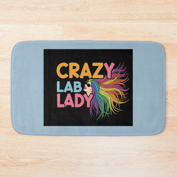 Item preview, Crazy Lab Lady - Rainbow Hair Scientist Design designed and sold by asliberry.