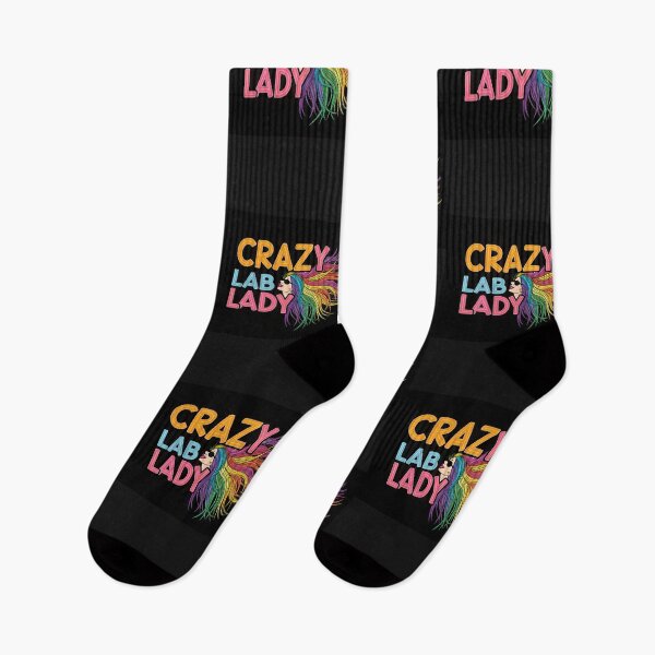 Item preview, Crazy Lab Lady - Rainbow Hair Scientist Design designed and sold by asliberry.