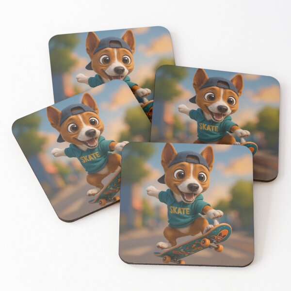 Item preview, Skater Basenji designed and sold by Sillytoe.