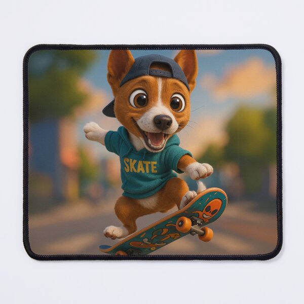 Item preview, Skater Basenji designed and sold by Sillytoe.