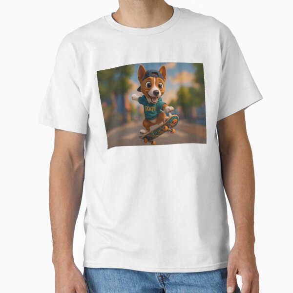 Item preview, Skater Basenji designed and sold by Sillytoe.