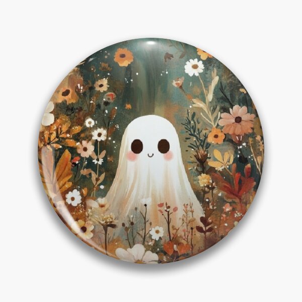 Item preview, Boho Cottagecore Floral Ghost – Soft Pastel Abstract Circular Art designed and sold by Dream Circuit .