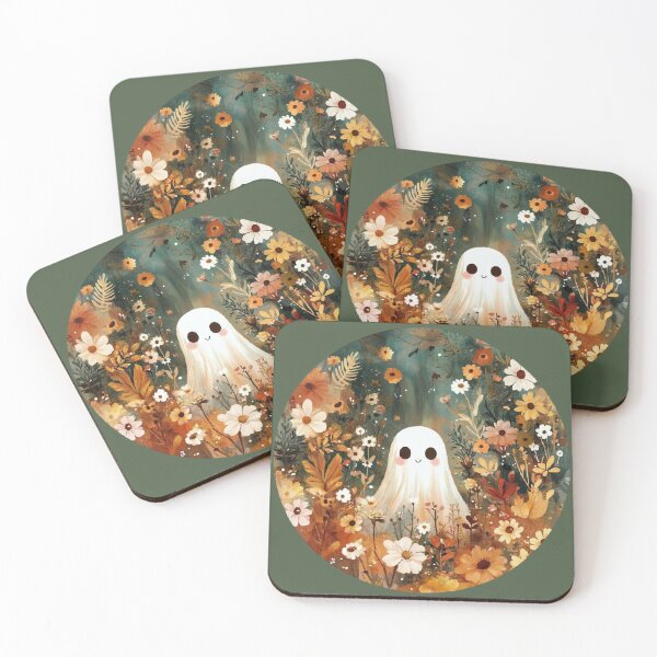 Item preview, Boho Cottagecore Floral Ghost – Soft Pastel Abstract Circular Art designed and sold by Dream Circuit .