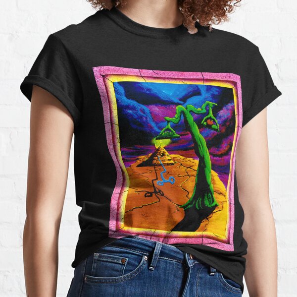 Cool Vintage UV Blacklight Trippy Psychedelic Hippie Surrealism Classic T-Shirt