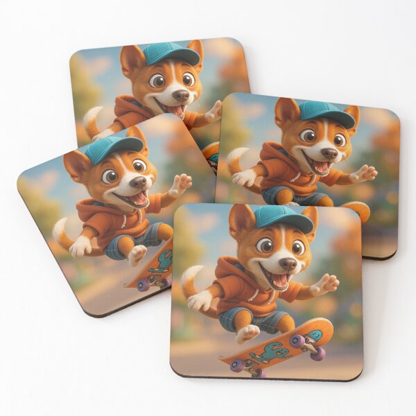 Item preview, Skater Basenji Mix designed and sold by Sillytoe.