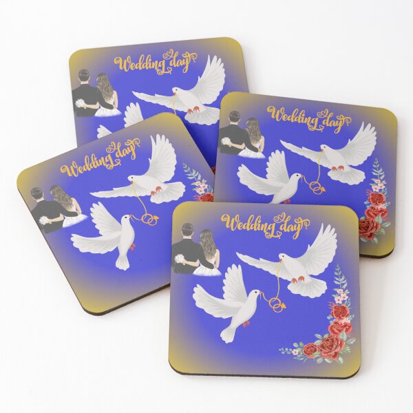 Item preview, Romantic Wedding Doves and Flowers designed and sold by ToscaniArt.