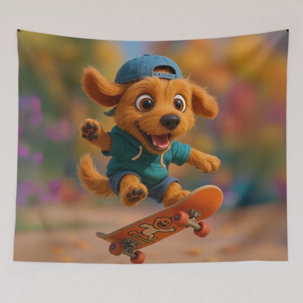 Item preview, Skater Basset Fauve de Bretagne designed and sold by Sillytoe.
