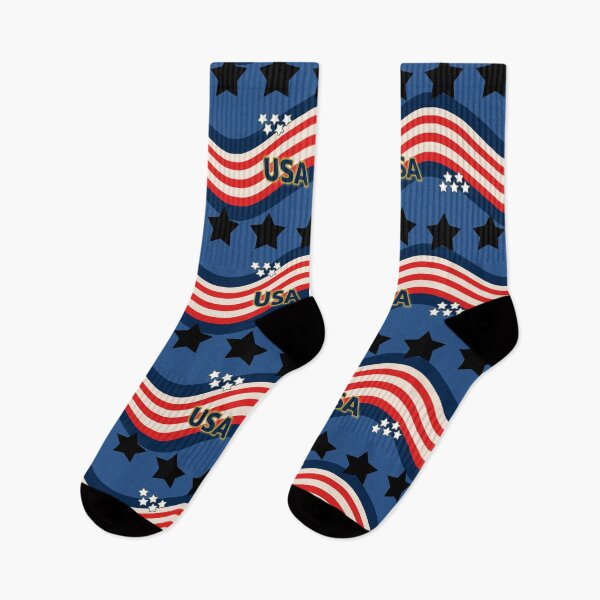 Item preview, USA Patriotic Black Stars Seamless Repeat designed and sold by Sharon Schwalbe.