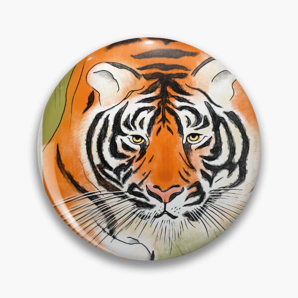 Item preview, Diseño de sello de tigre dibujado a mano designed and sold by Cat-and-Panda.